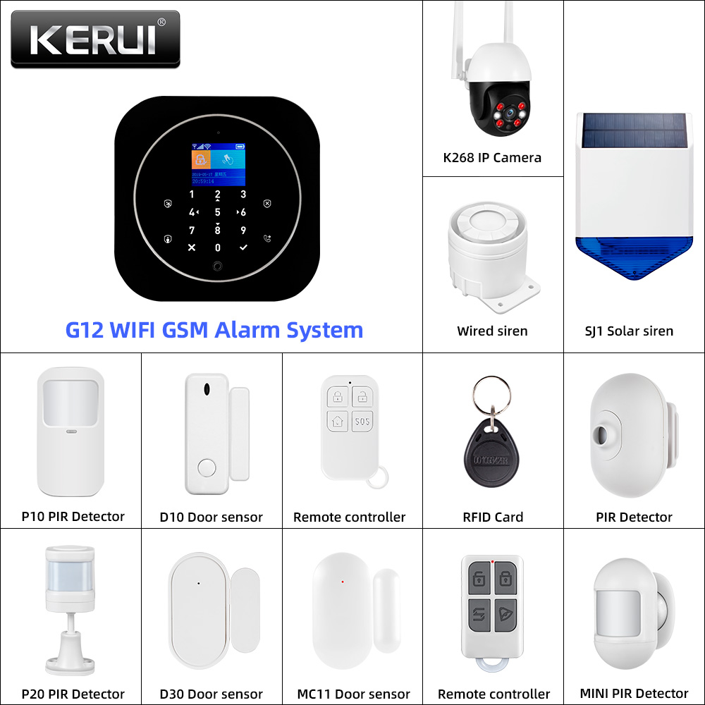 Home Automation System Diy - KERUI G12 2G Wifi Nirkabel Sistem