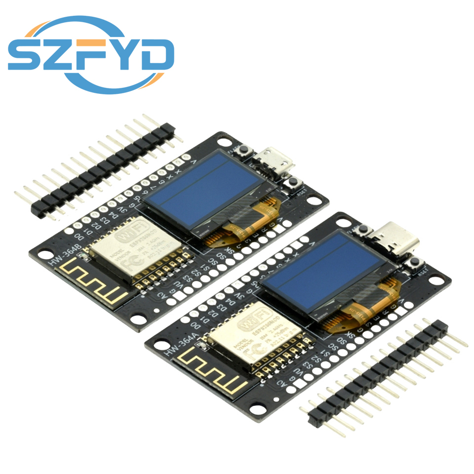 Esp8266 Nodemcu Board - NodeMCU ESP8266 papan pengembangan, dengan Display