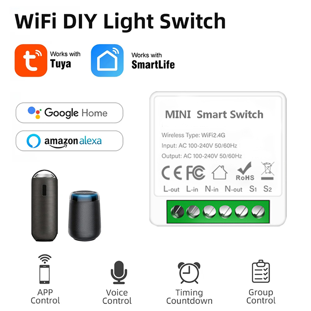 Diy Home Automation Controller - Kontrol 2 Arah Tuya Mini 16A