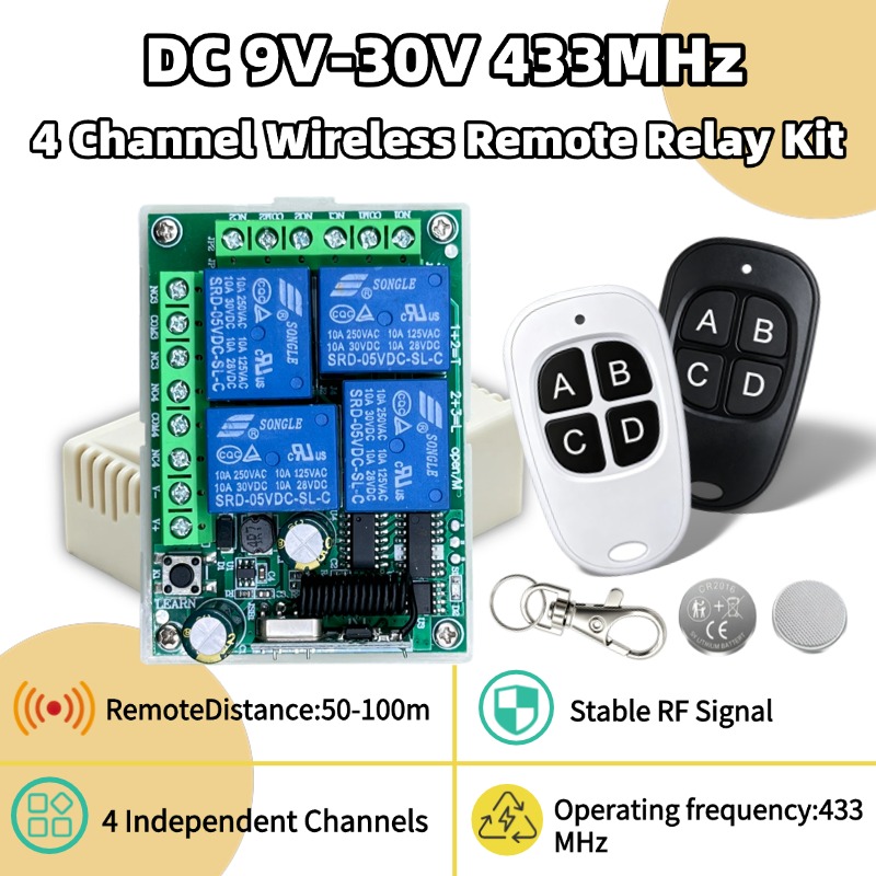 433Mhz Receiver Module - Remote Kontrol Nirkabel Universal 433MHz DC