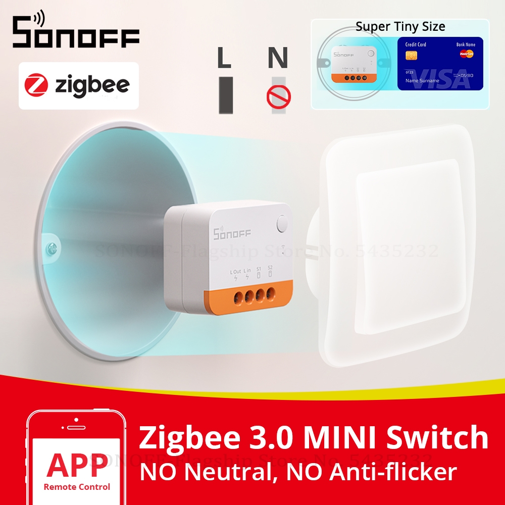 Sonoff Basic Switch - SONOFF ZBMINIL2 Tidak Memerlukan Kabel Netral