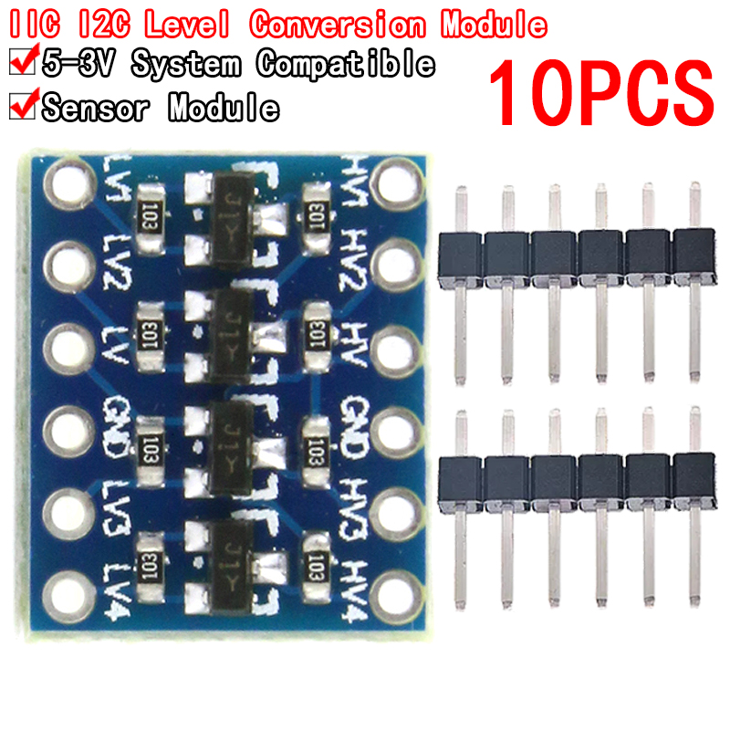 Level Shifter 3.3V - 10 buah konverter Level IIC I2C