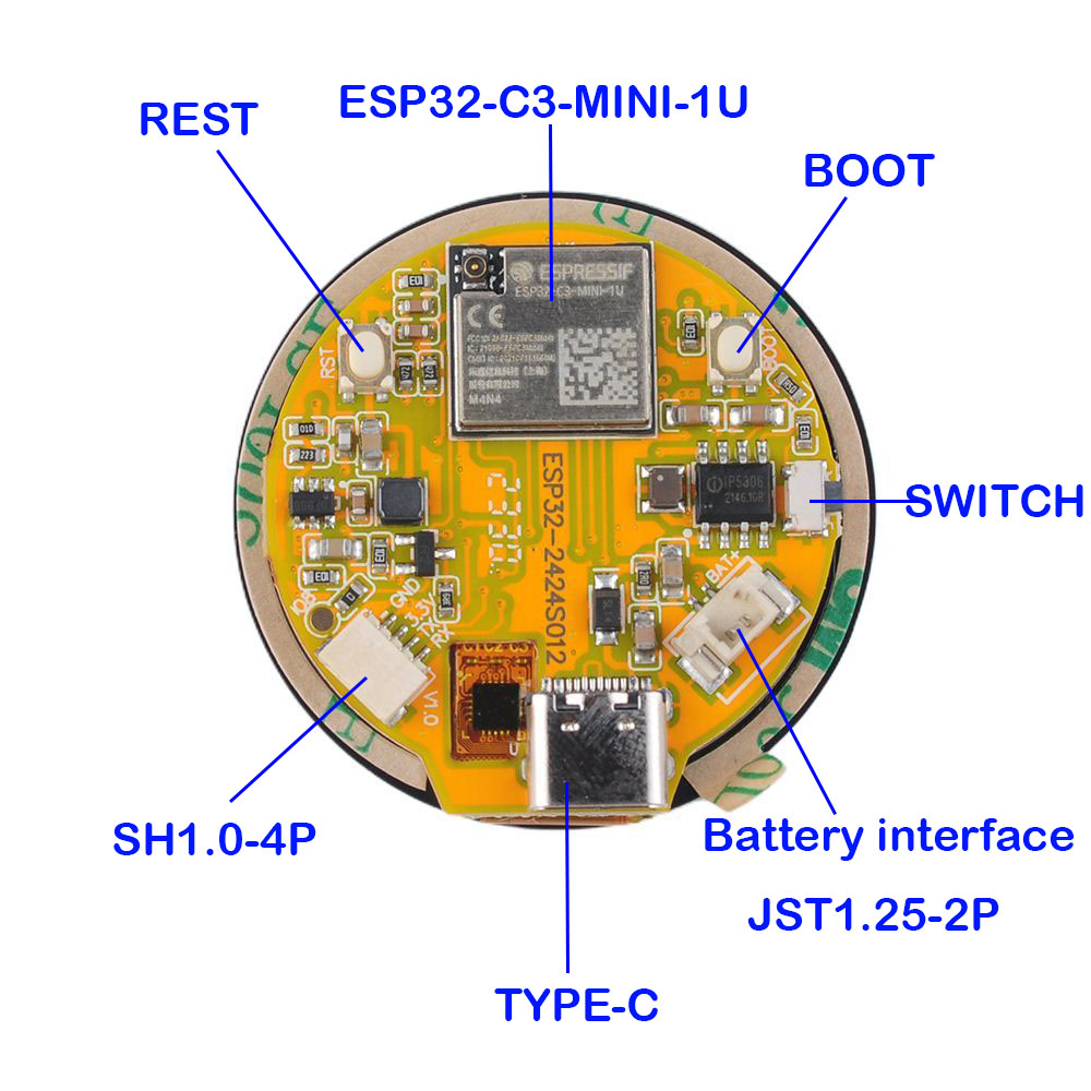 Layar ESP32 1.28 inci ESP32-C3 - Home Automation Arduino ulasan dan harga