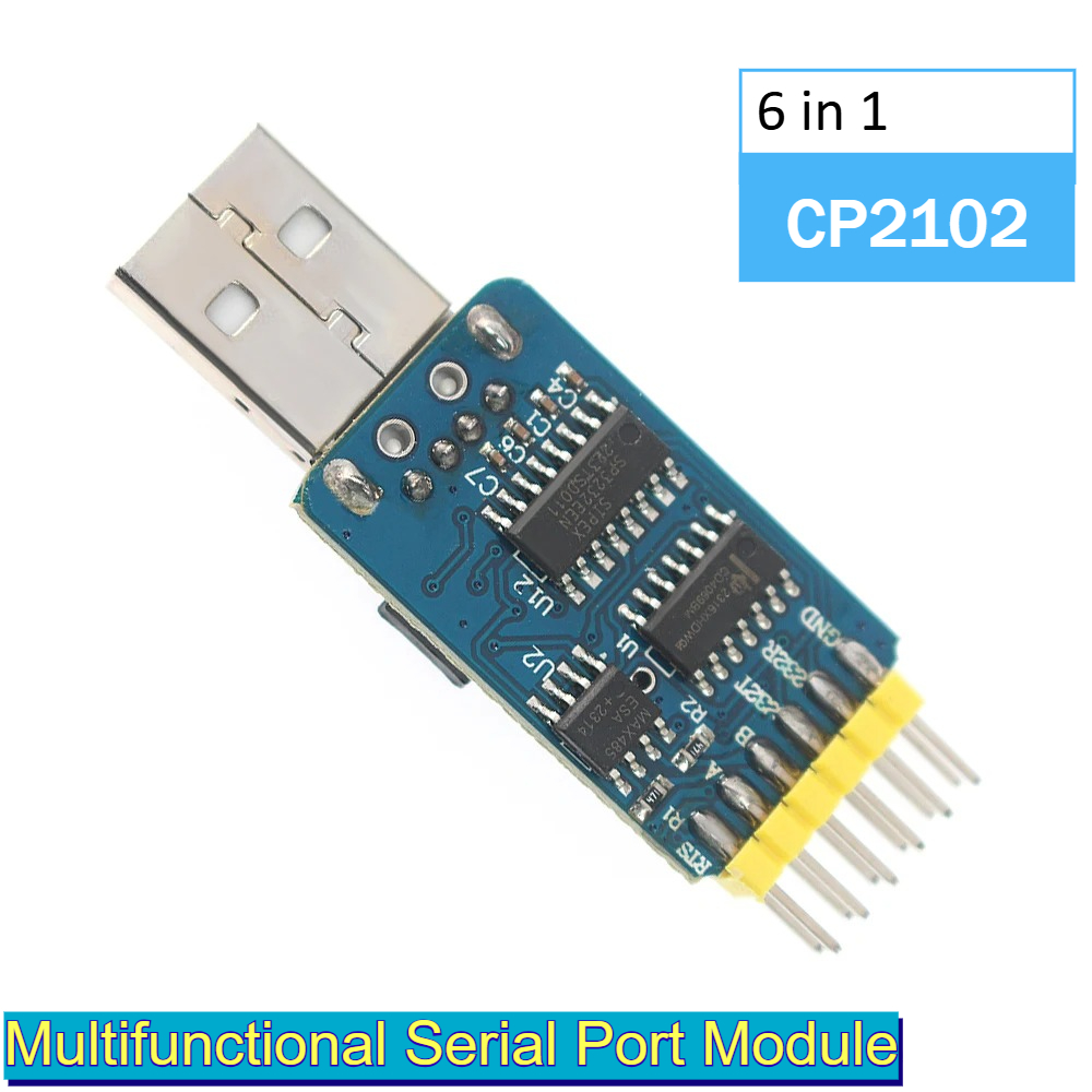 Adaptor Seri USB 6 In 1 CP2102 - Level Shifter 3.3V ulasan dan harga