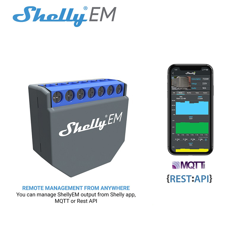 SHELLY EM Wifi Smart Life Cont - Shelly Relay Module ulasan dan harga