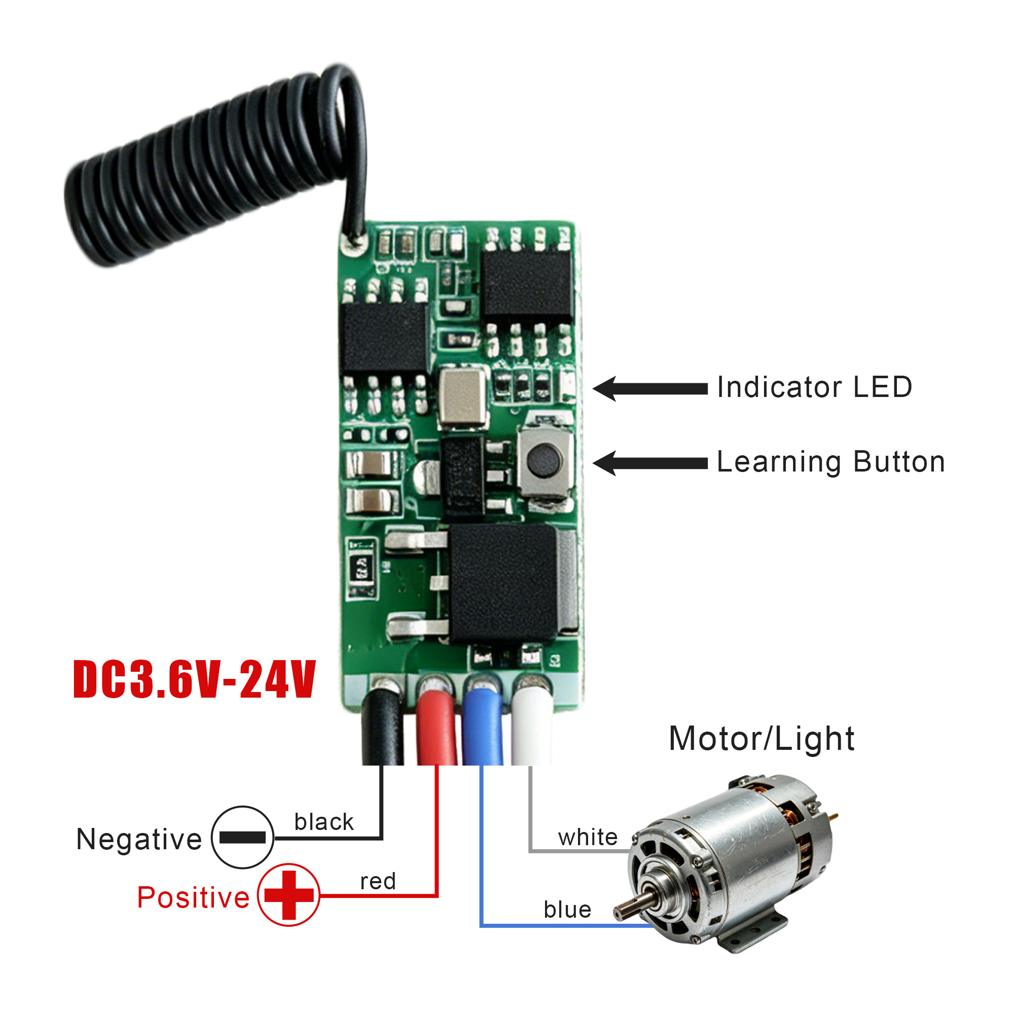 DC 3.7V-24V 433MHz Modul Pener - 433Mhz Receiver Module ulasan dan harga