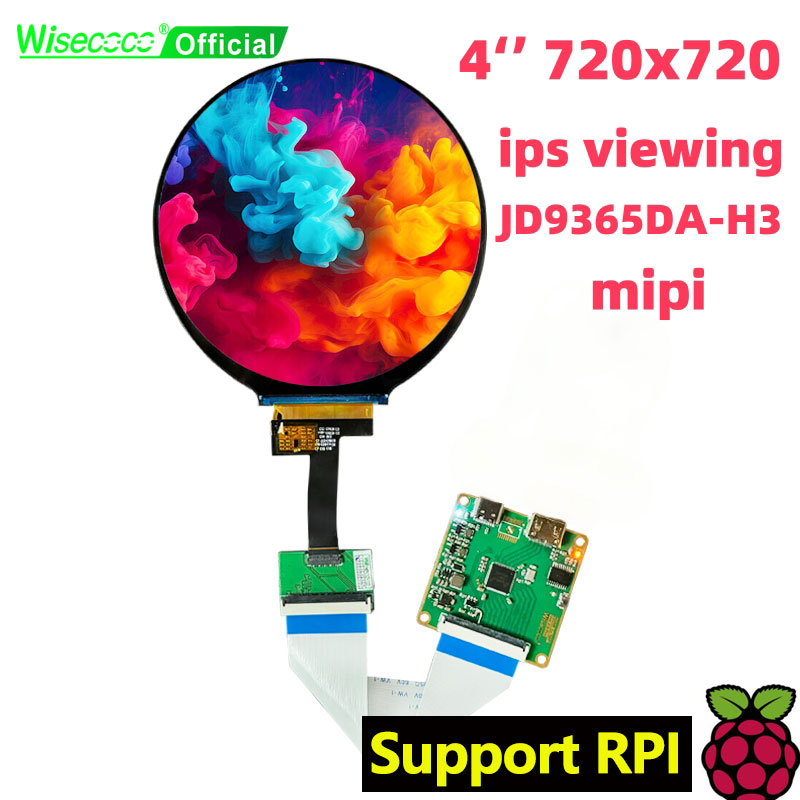 Wisecoco Layar LCD Bundar 4 In - Home Automation Raspberry Pi ulasan dan harga