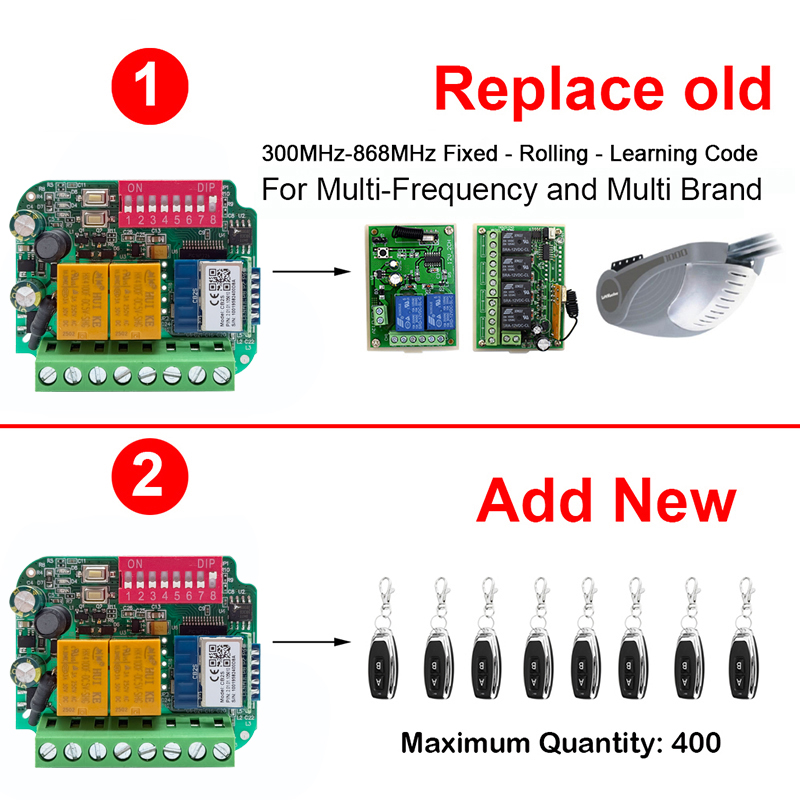 Universal Bekerja dengan Tuya  - 433Mhz Receiver Module ulasan dan harga