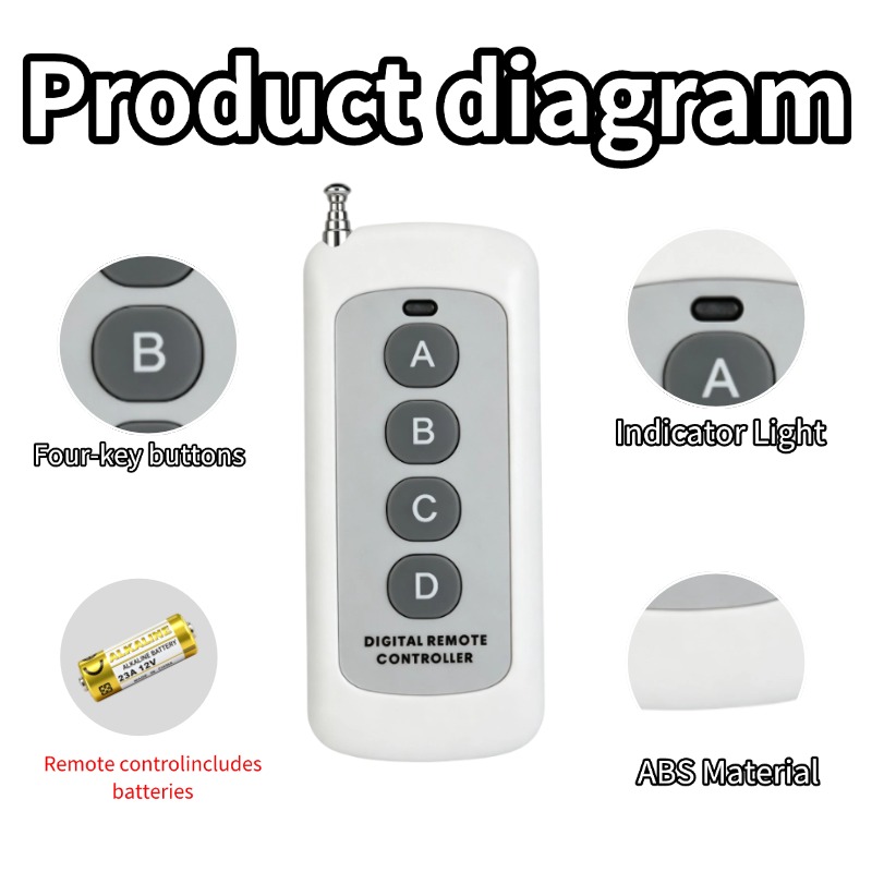 433 MHz AC 110V 220V 4CH RF Re - 433Mhz Receiver Module ulasan dan harga
