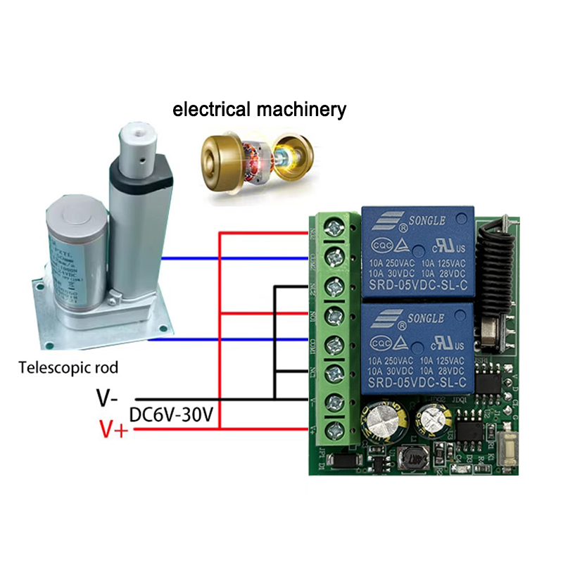 DC 12V 24V AC 220V RF433 2CH M - 433Mhz Receiver Module ulasan dan harga