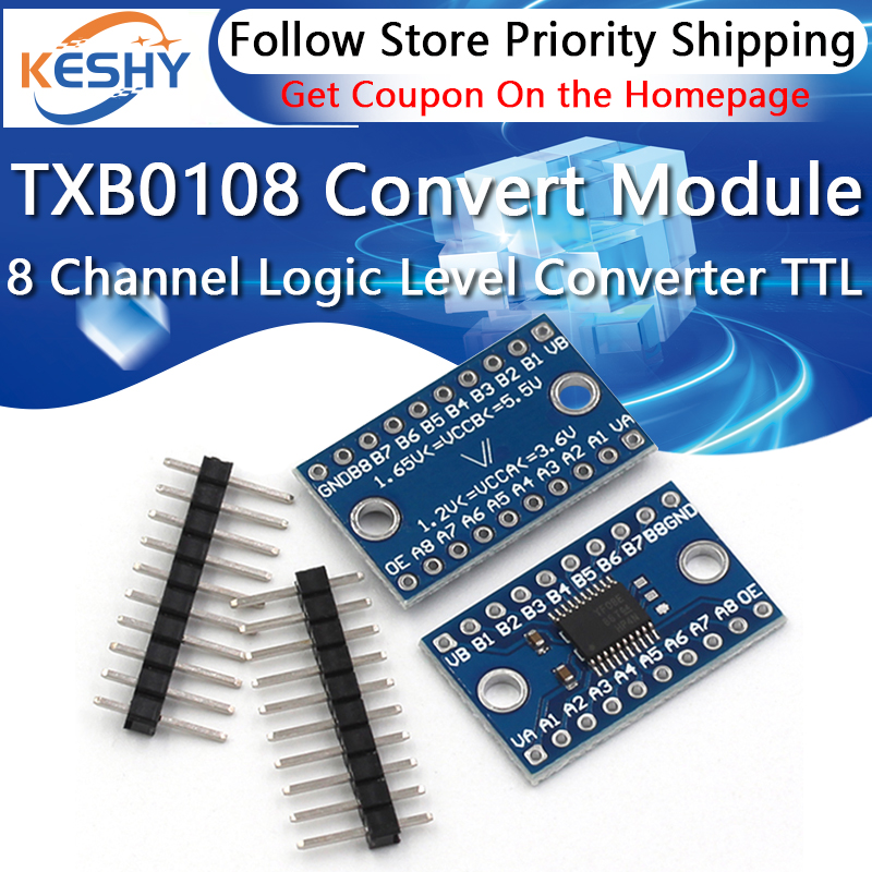 Konverter Level logika 8 salur - Level Shifter 3.3V ulasan dan harga
