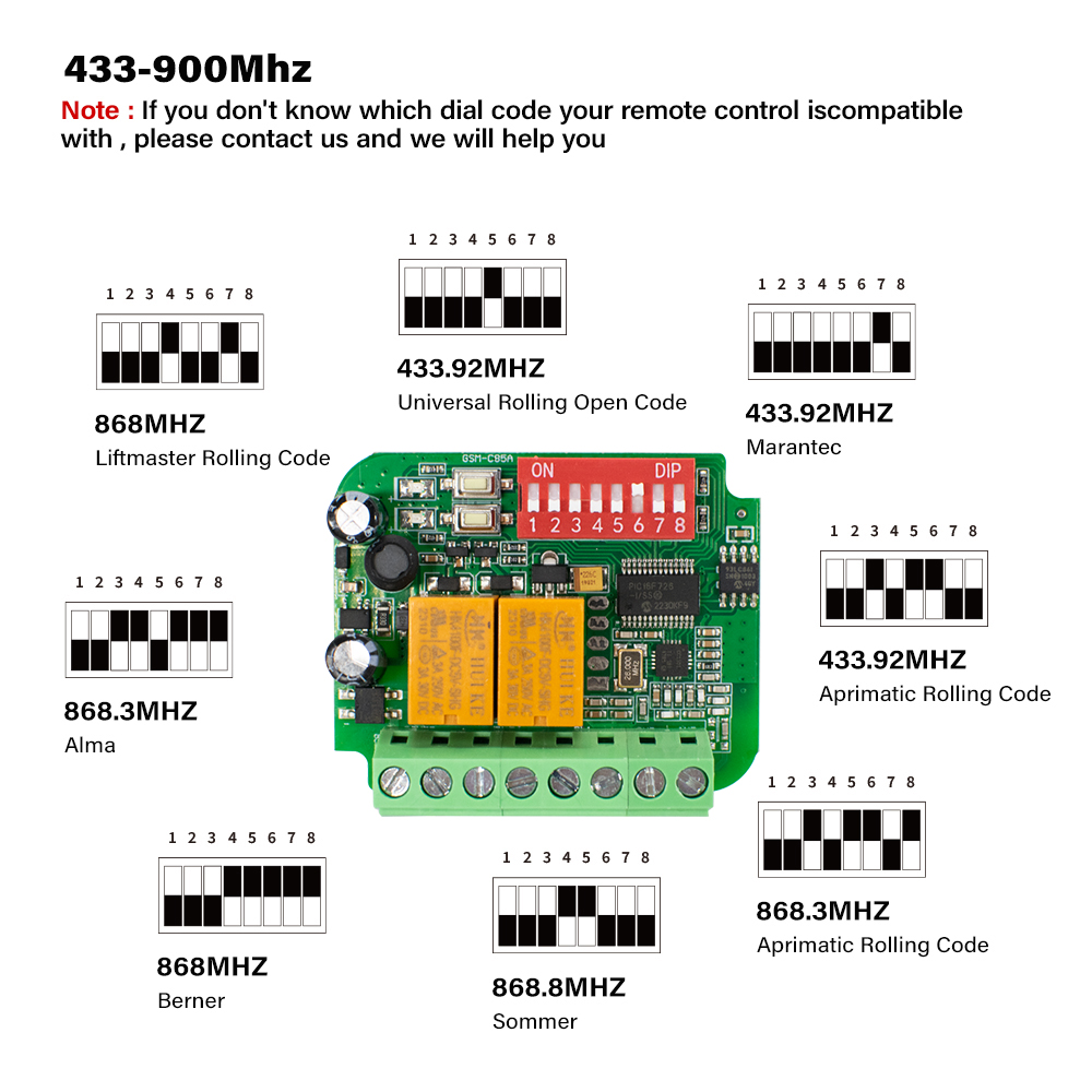 1-10 Buah Penerima Garasi Univ - 433Mhz Receiver Module ulasan dan harga
