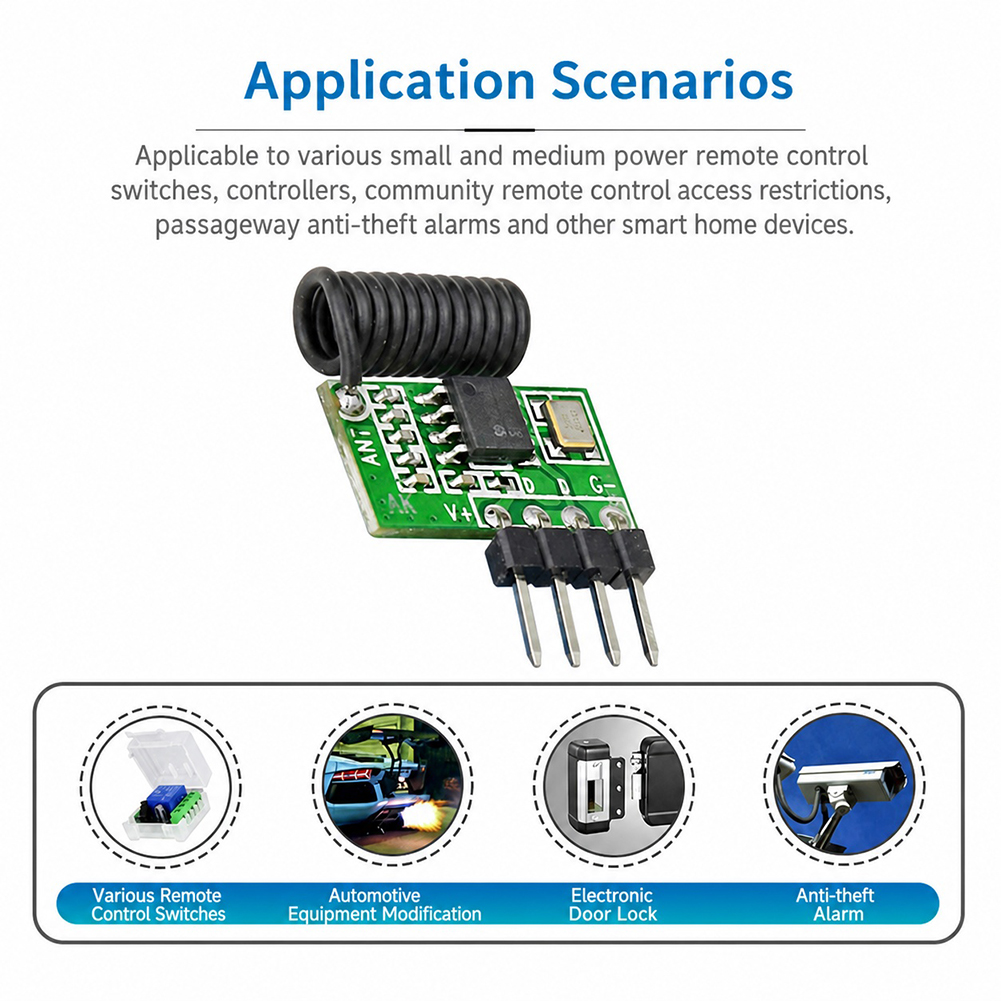 Modul Penerima RF Superheterod - 433Mhz Receiver Module ulasan dan harga