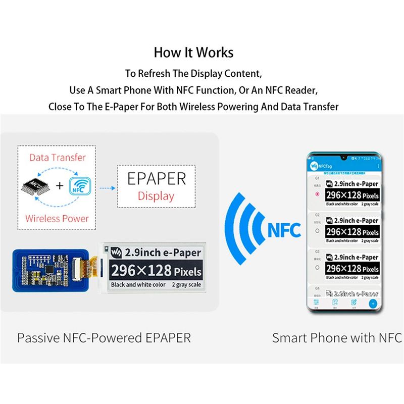 A49T Modul Layar Tampilan E-Pa - Display Epaper 2.9 ulasan dan harga