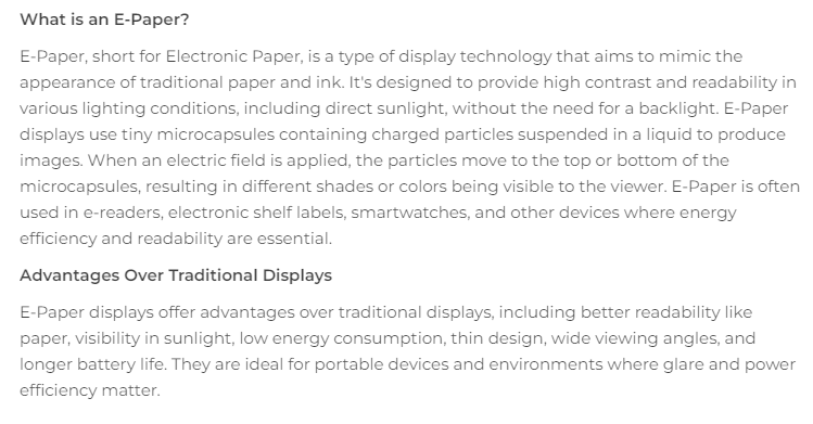 104990852 Layar E-Ink EPaper M - Display Epaper 2.9 ulasan dan harga