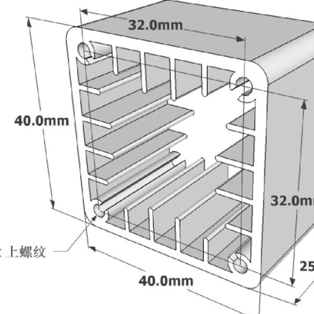 1 Buah 40X40Mm Aluminium Squar - Home Automation System Diy ulasan dan harga