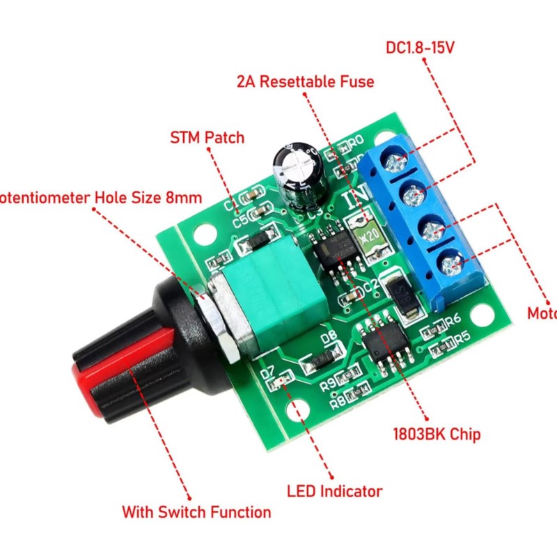 Pengontrol Kecepatan Motor DC  - Level Shifter 3.3V ulasan dan harga